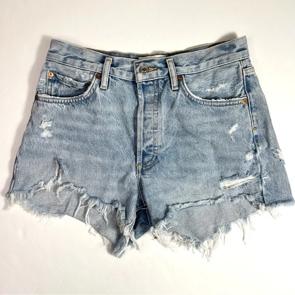Agolde Parker Distressed Jean Shorts Size 26